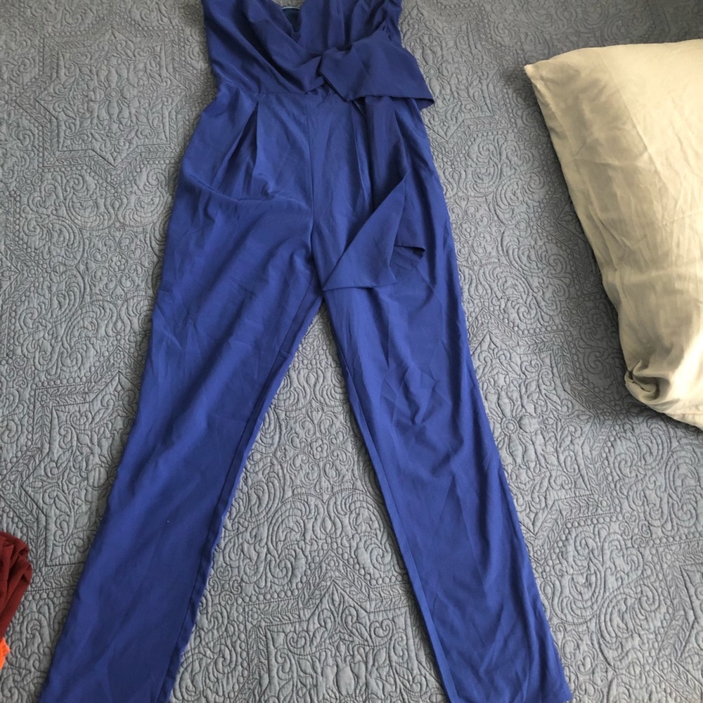Blue romper jumpsuit